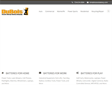 Tablet Screenshot of duboisbattery.com